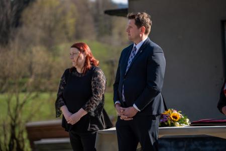 Odprtje novoasfaltiranega dela ceste Špitalič – Okrog (7)